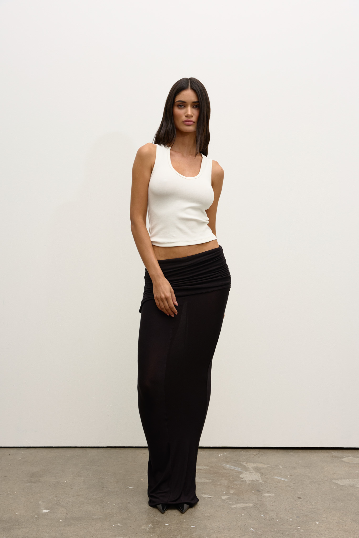 Devon Tank in White – Top