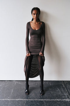 AURI MAXI DRESS - SMOKE