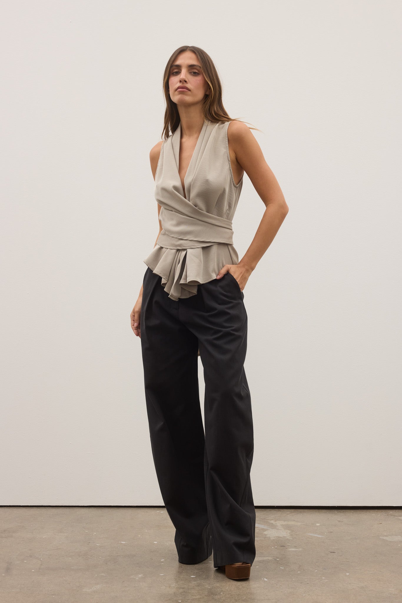 Leon Top in Grey – Top