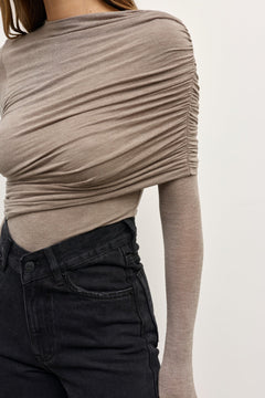 ARIYA BODYSUIT - GREY MARLE