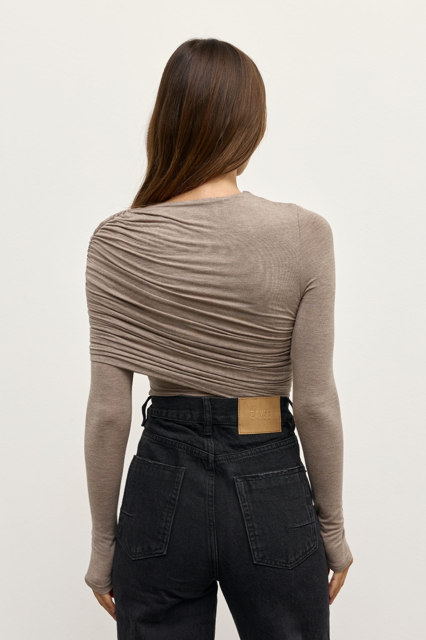 ARIYA BODYSUIT - GREY MARLE