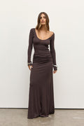 AURI MAXI DRESS - SMOKE