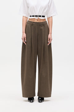 Blake High Rise Wide Leg Pant in Chimney, view 1, Bayse Brand