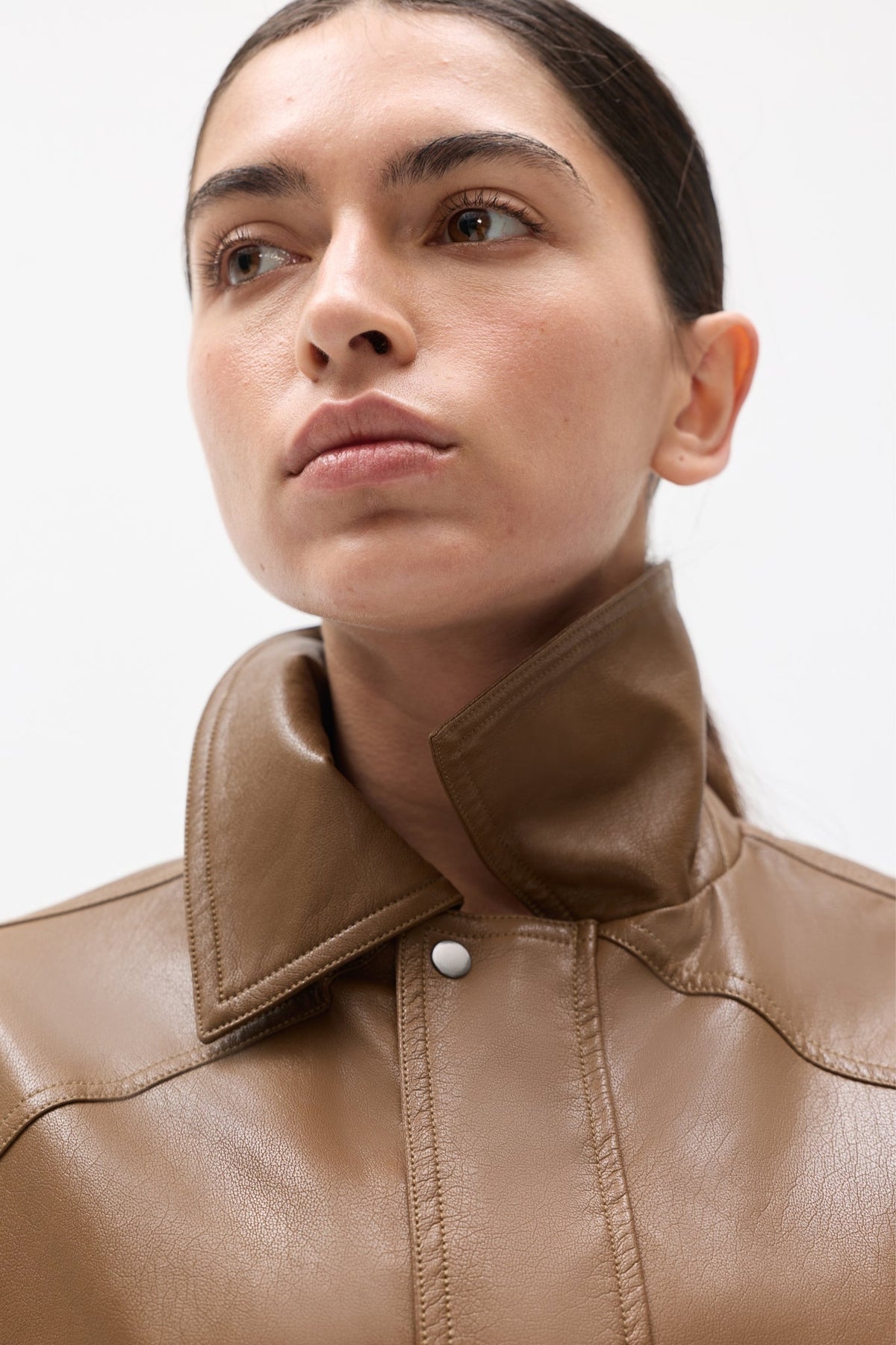 Cairo Bomber and Detachable Cape Set in Tan, view 4, Bayse Brand