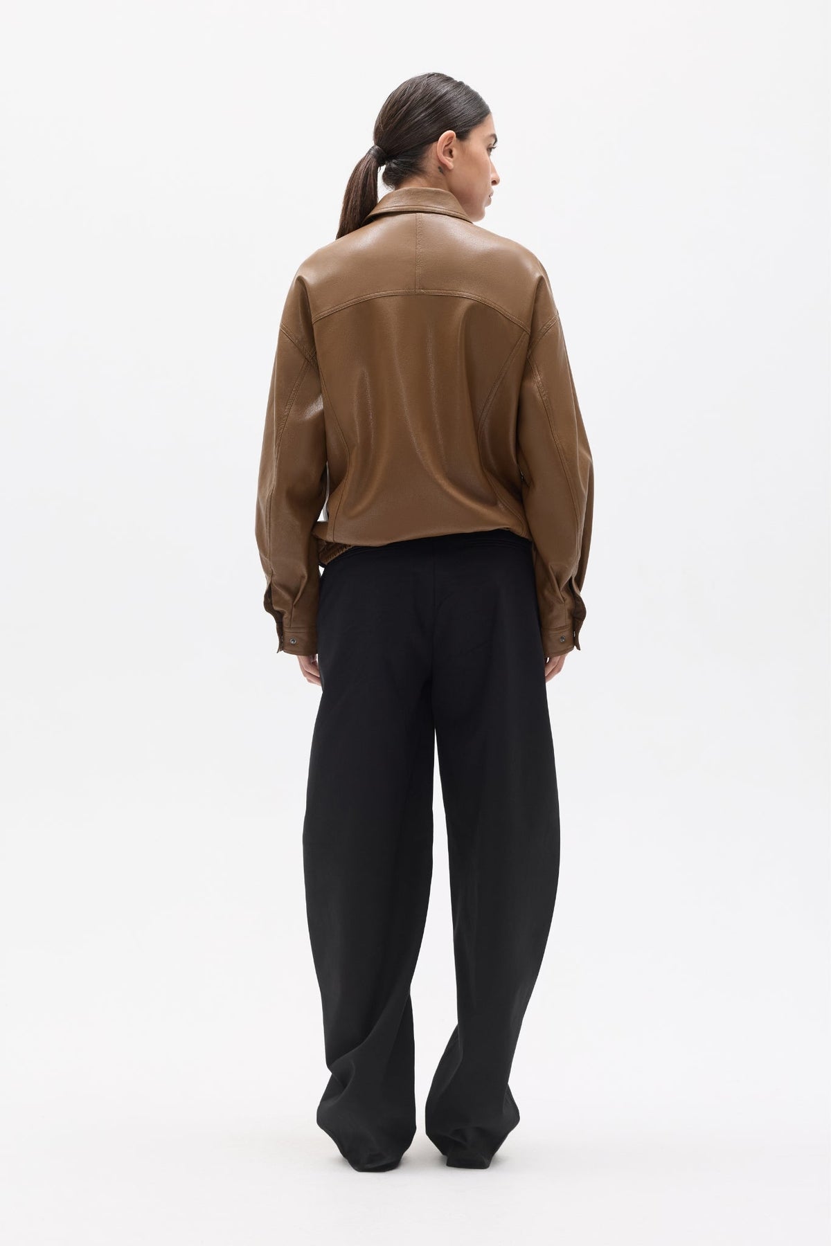 Cairo Bomber and Detachable Cape Set in Tan, view 5, Bayse Brand