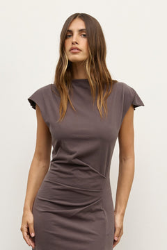 ELIANA MAXI DRESS - CHARCOAL