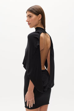 ELYSIA MINI DRESS - SHADOW