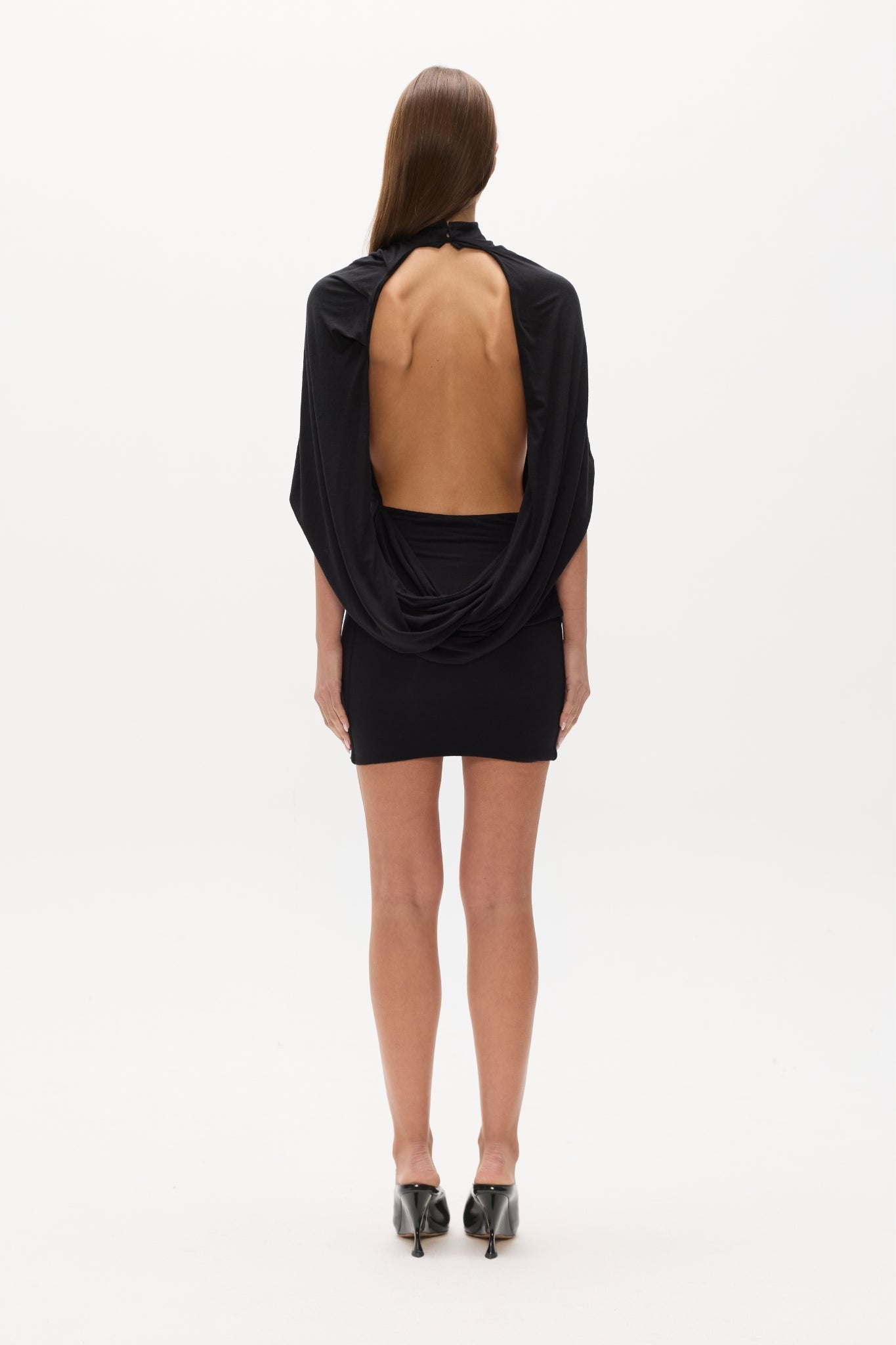 ELYSIA MINI DRESS - SHADOW
