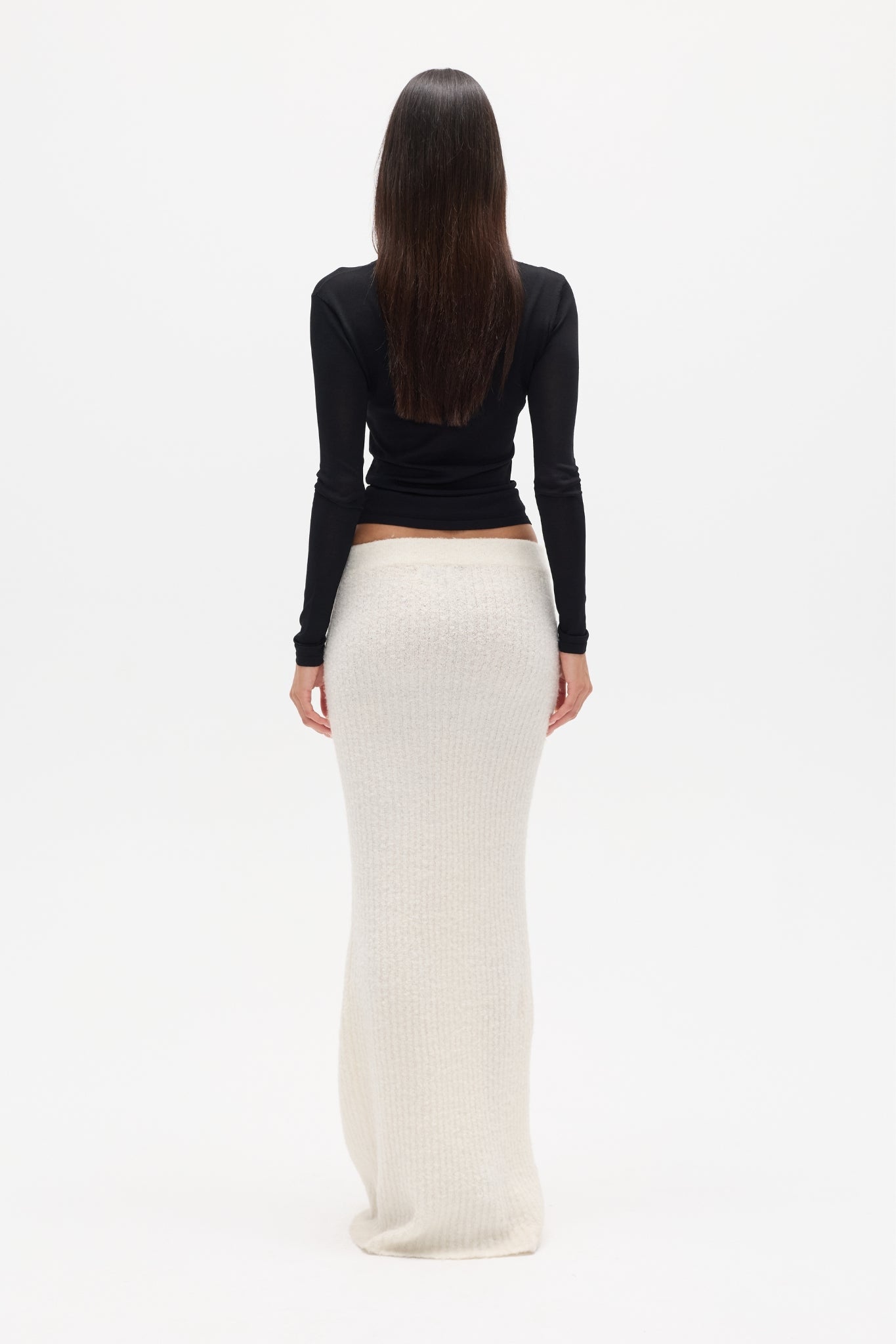 IVER KNIT SKIRT - WHITE