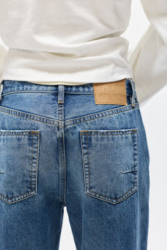 Kate Low Rise Straight Leg Jean in Ash Tide, view 3, Bayse Brand