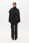 NOELLE SHORT COAT - DARK GREY