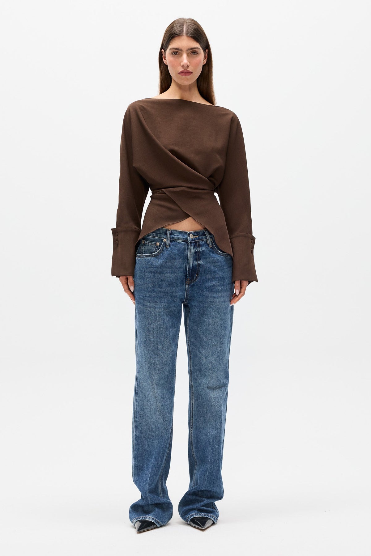 NOVALYN TOP - BROWN