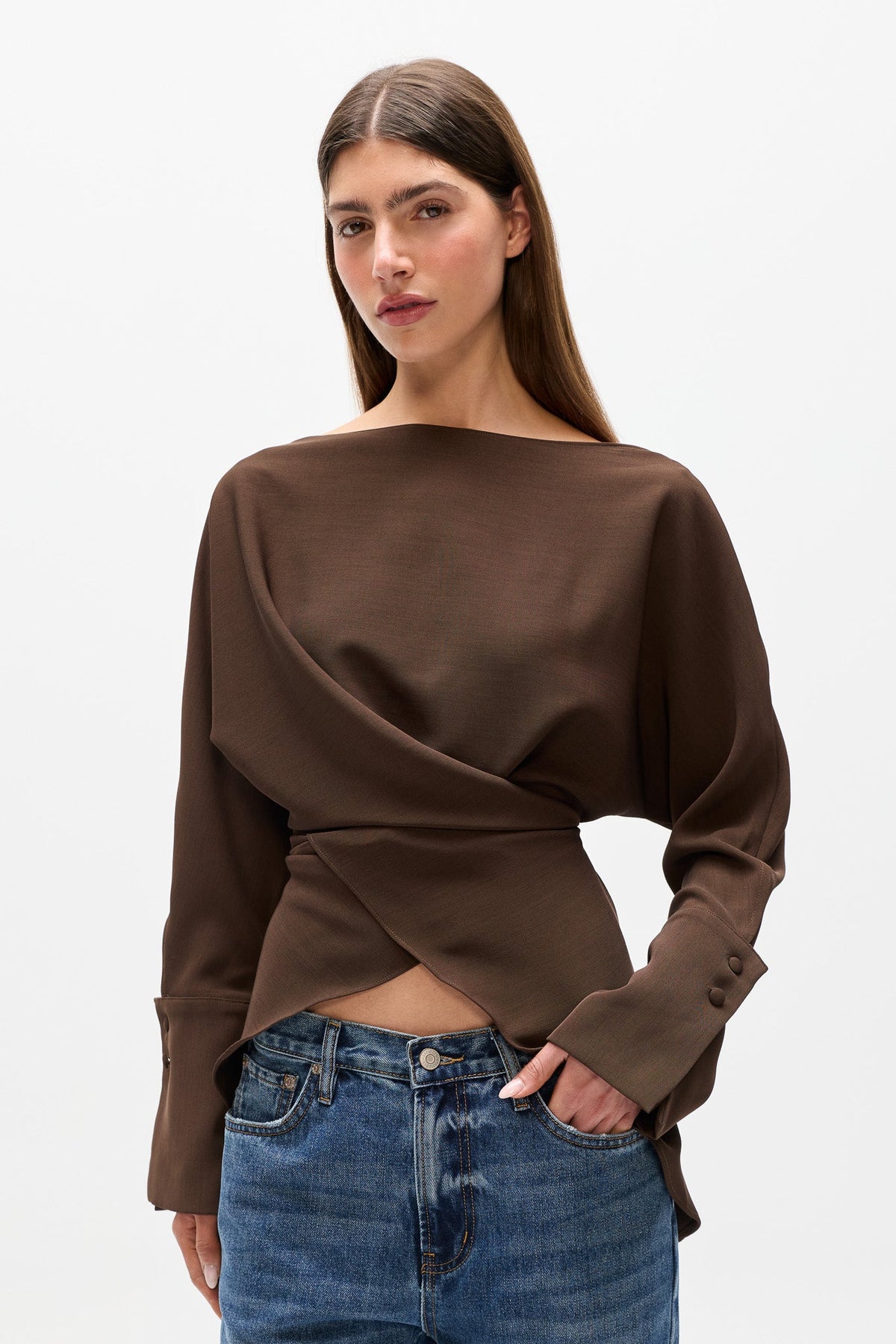 NOVALYN TOP - BROWN